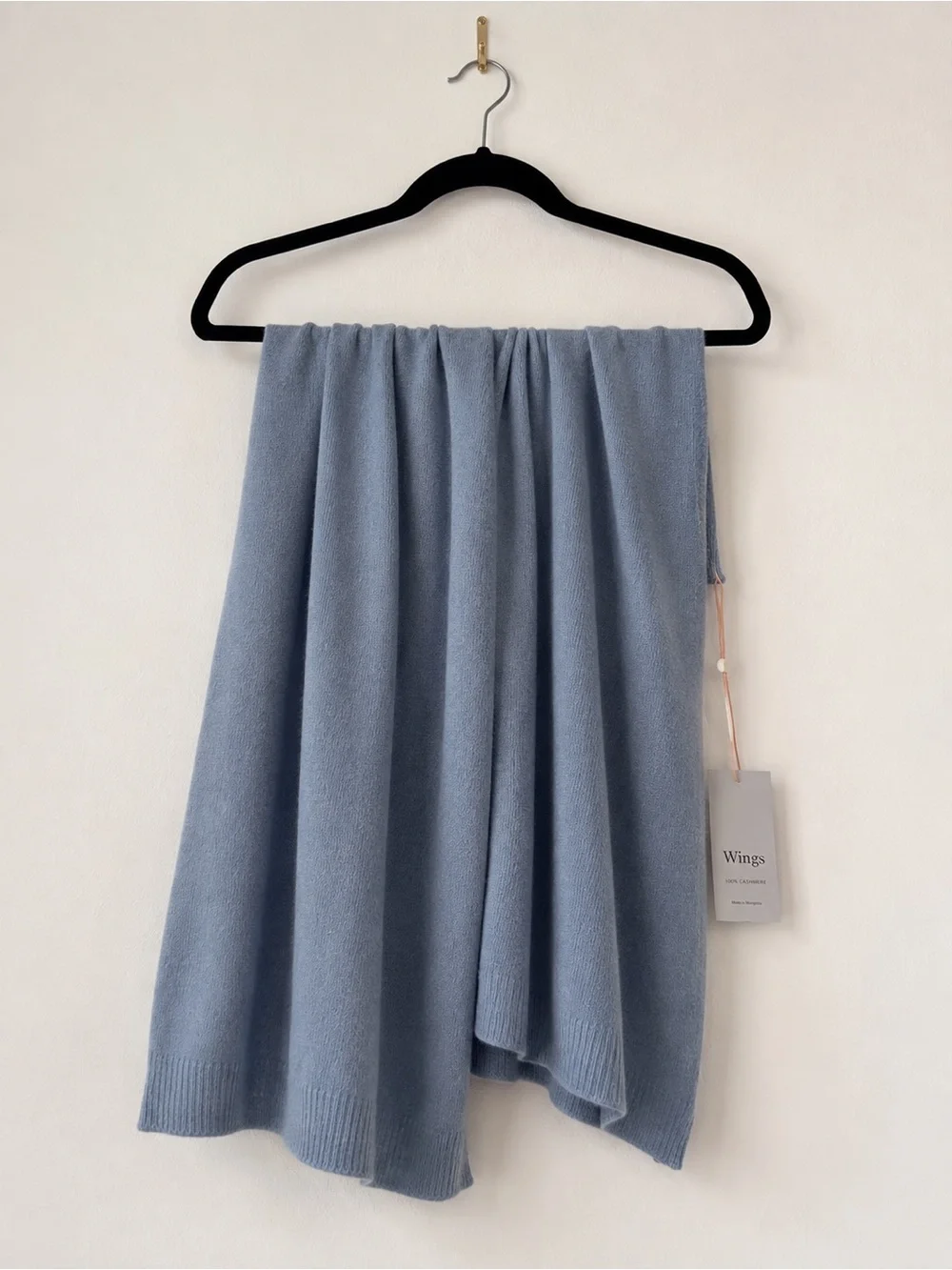 NWT Quince 100% Cashmere Blue Scarf